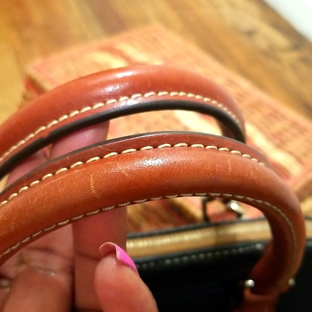Dooney & Bourke Textured Leather Zip Satchel